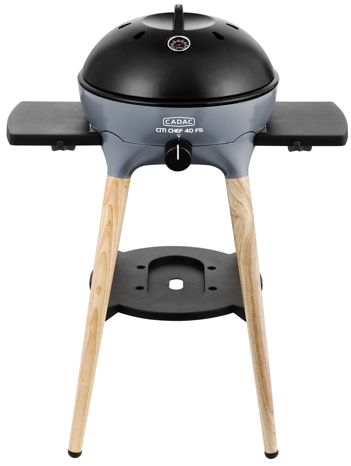 Gassgrill Citi Chef 40 FS BBQ Dome steel grey forfra