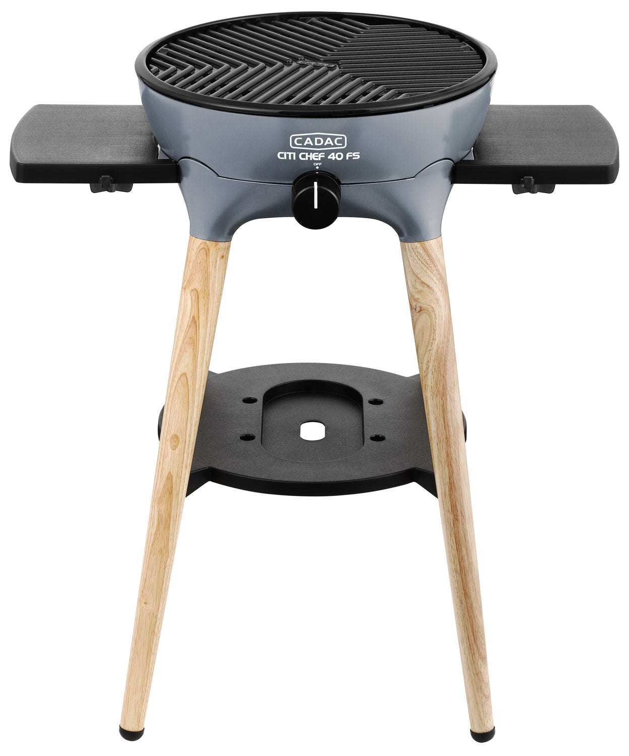 Nærbilde av termometer på lokk Gassgrill Citi Chef 40 FS BBQ Dome steel grey