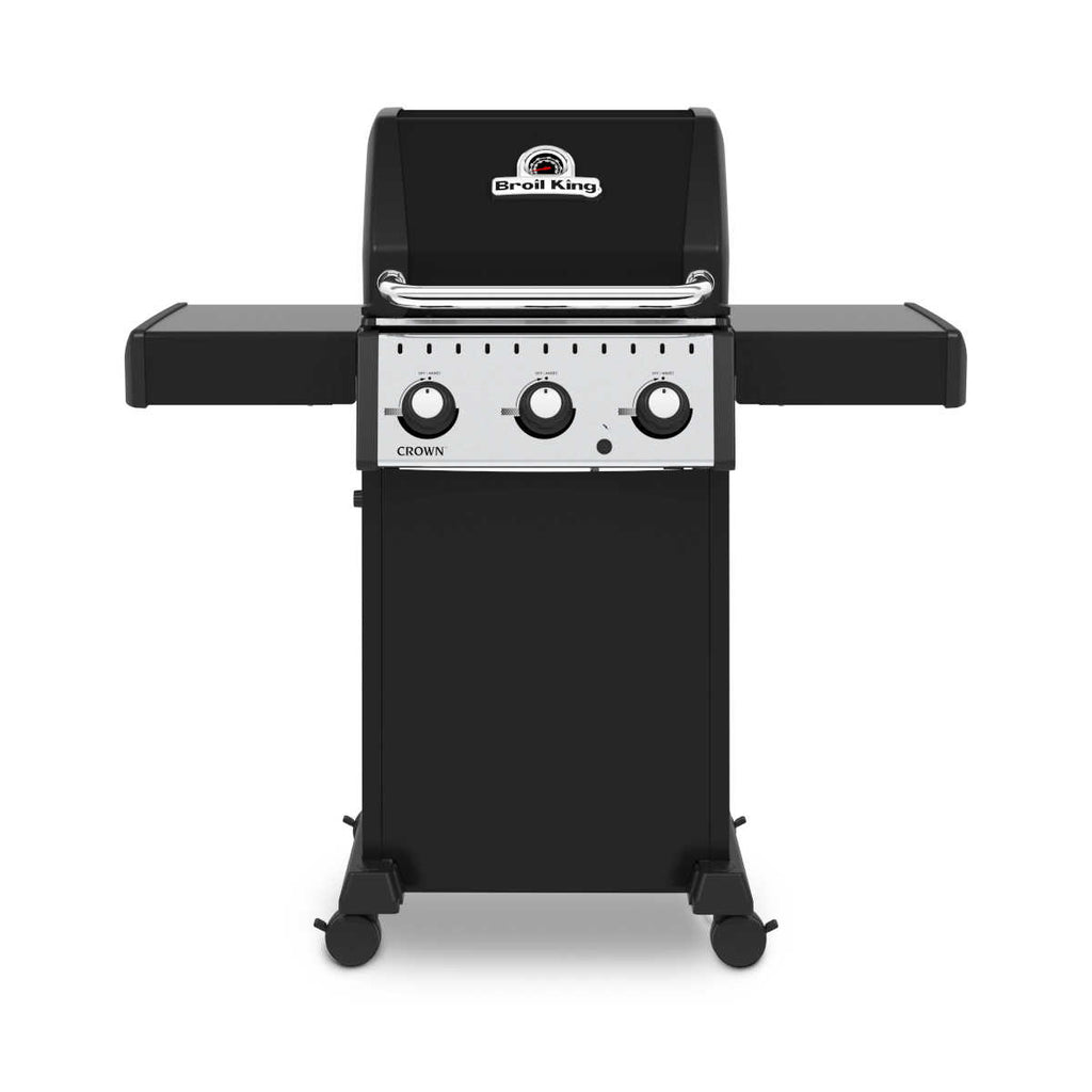 Gassgrill Crown 310 med 3 brennere støpejernsrist forfra