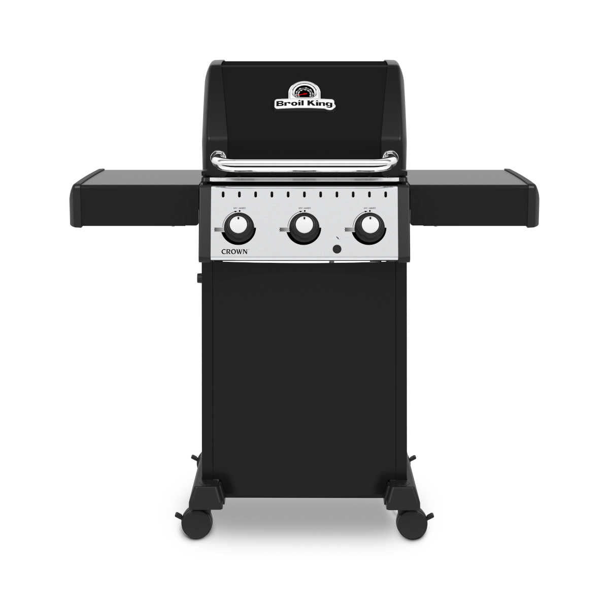 Gassgrill Crown 310 med 3 brennere støpejernsrist forfra