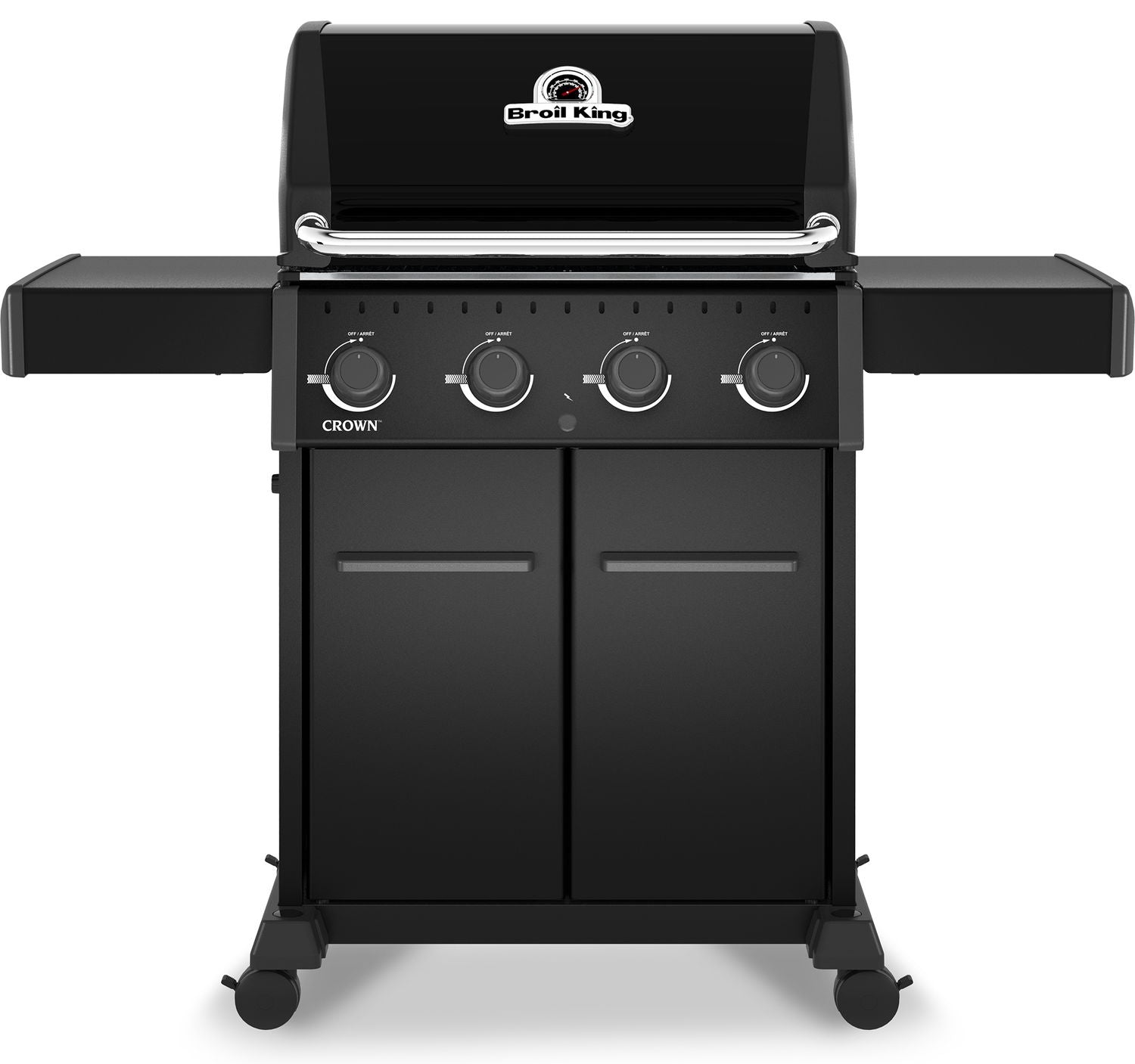 Gassgrill Crown 420 Shadow 4 brennere støpejernsrist forfra