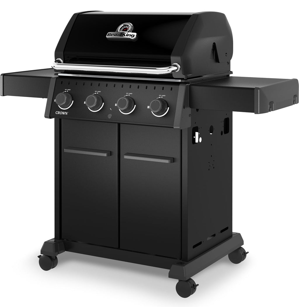 Nærbilde av kontrollpanel på Gassgrill Crown 420 Shadow