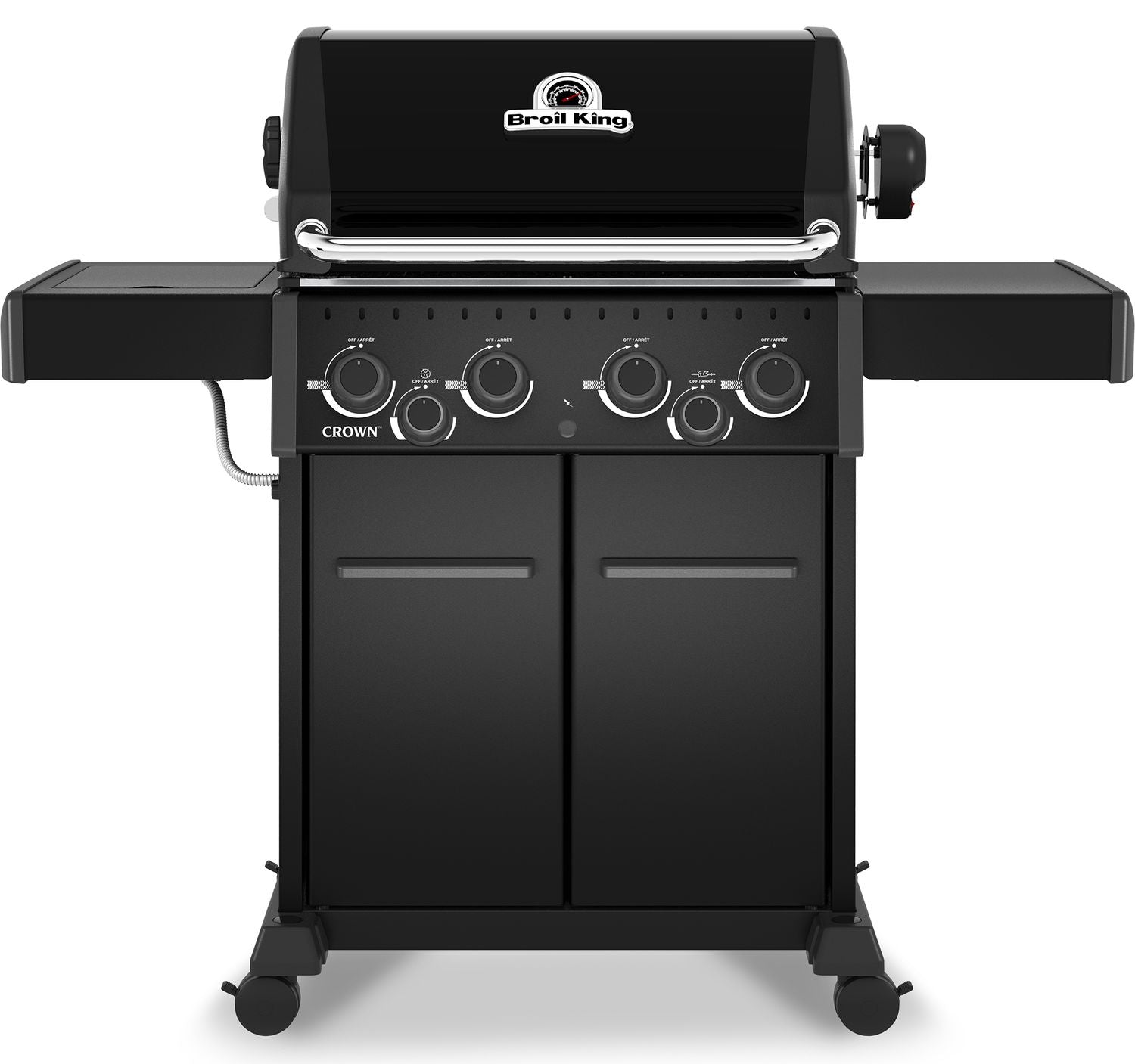 Gassgrill Crown 490 Shadow 4 brennere med bakbrenner forfra