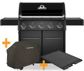 Gassgrill Crown 520 Shadow med grilltrekk forfra Broil King