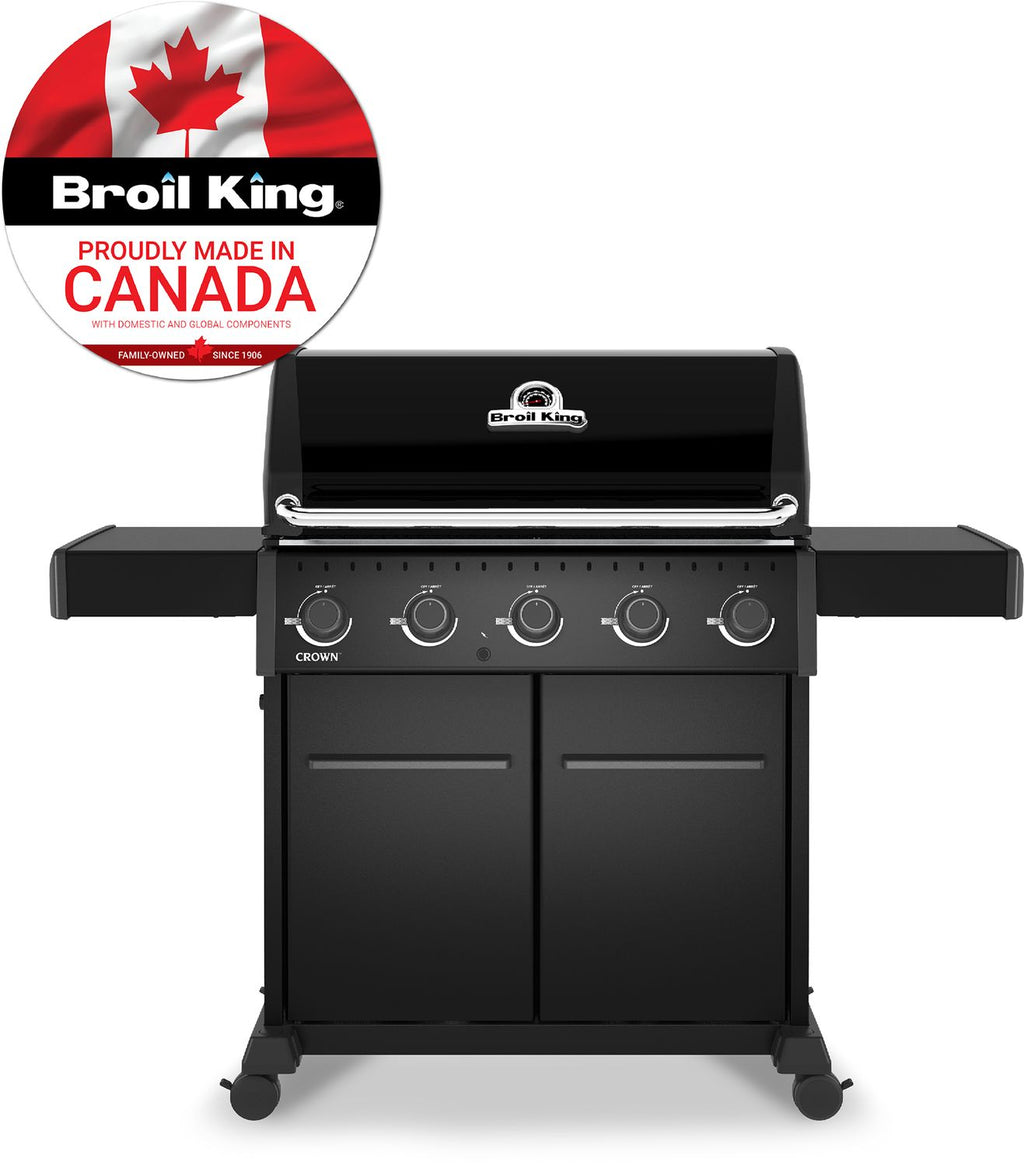 Grillflate på Gassgrill Crown 520 Shadow med mat