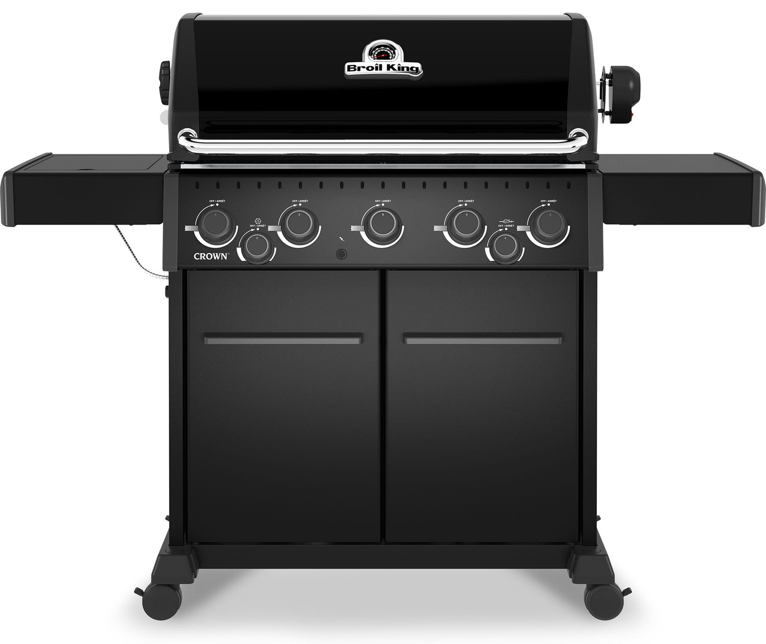 Gassgrill Crown 590 Shadow bakside og oppbevaringsskap
