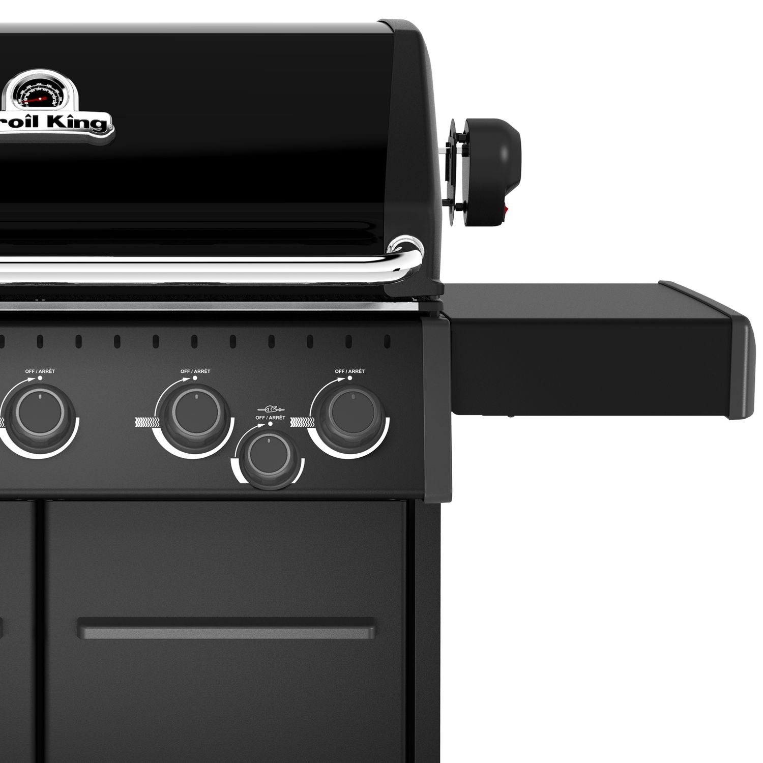 Detaljbilde av Dual Tube rustfrie brennere på Crown 590 Shadow