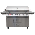 Gassgrill Diablo 6 brennere med bakbrenner og rotisserie forfra