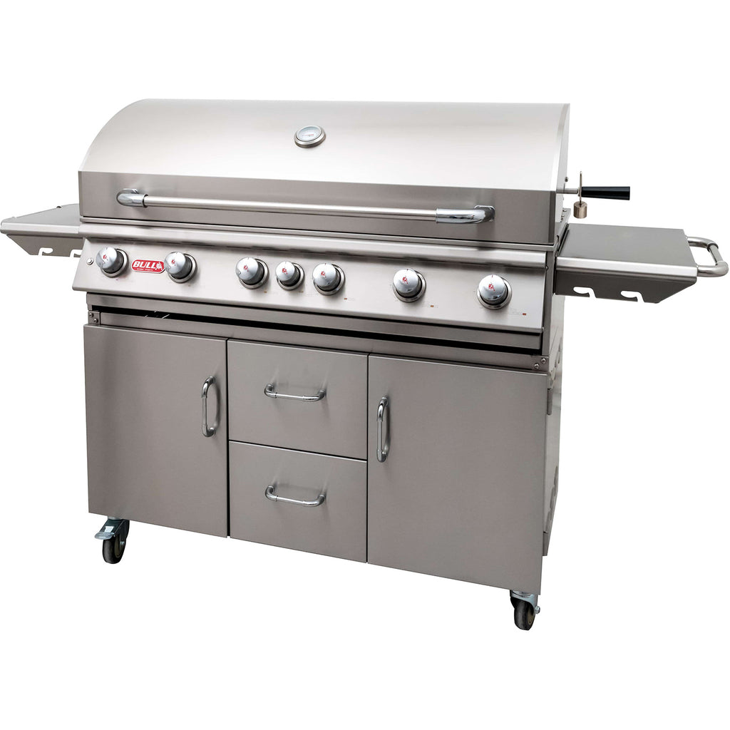 Detalj av brennere på Gassgrill Diablo 6 brennere med bakbrenner og rotisserie