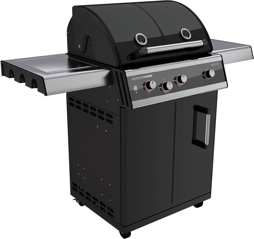 Gassgrill Dualchef 325 G 3 brennere med sidebrenner forfra