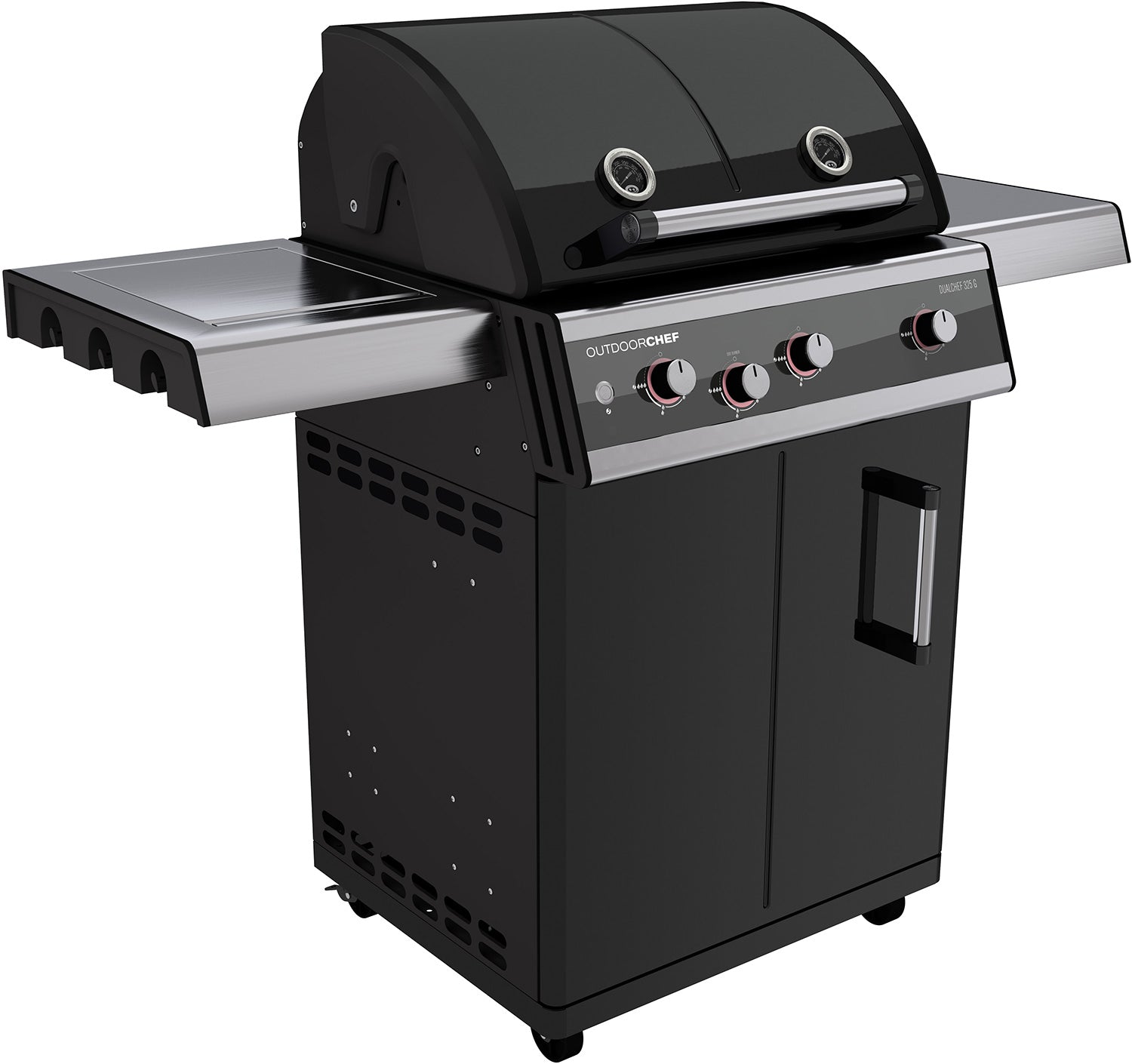 Gassgrill Dualchef 325 G 3 brennere med sidebrenner forfra