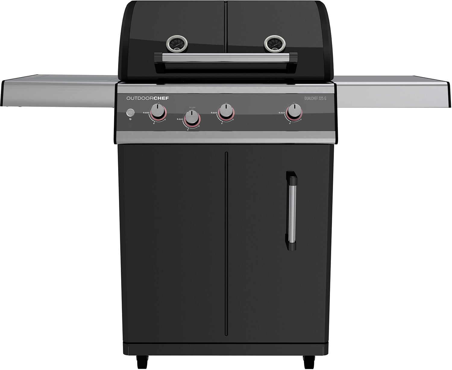 Gassgrill Dualchef 325 G 3 brennere med sidebrenner bakside
