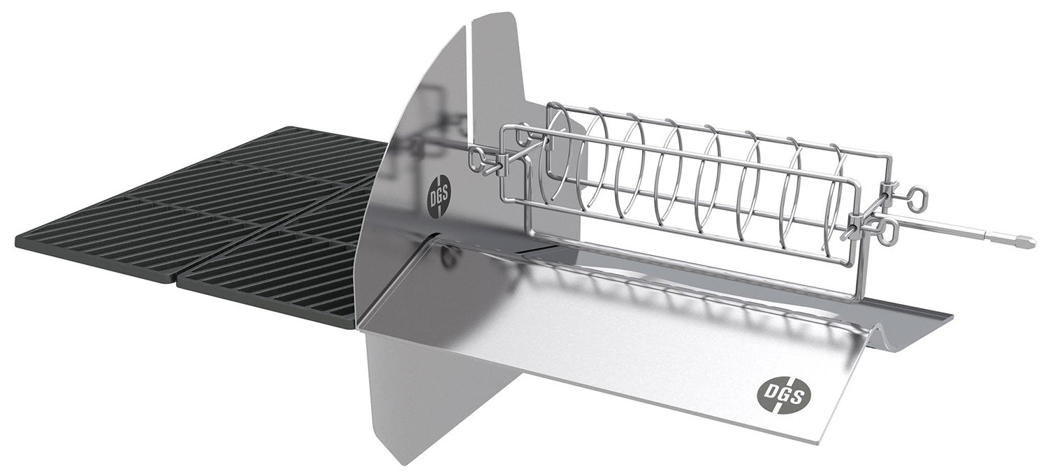 Montert Gassgrill Dualchef 325 G 3 brennere med sidebrenner utendørs