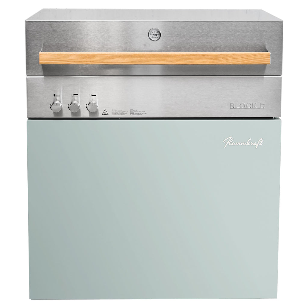 Gassgrill Flammkraft Block D Gen. 5 Pool 2 brennere forfra