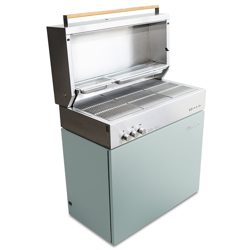 Montert Gassgrill Flammkraft Block D Gen. 5 Pool 2 brennere med åpen rist