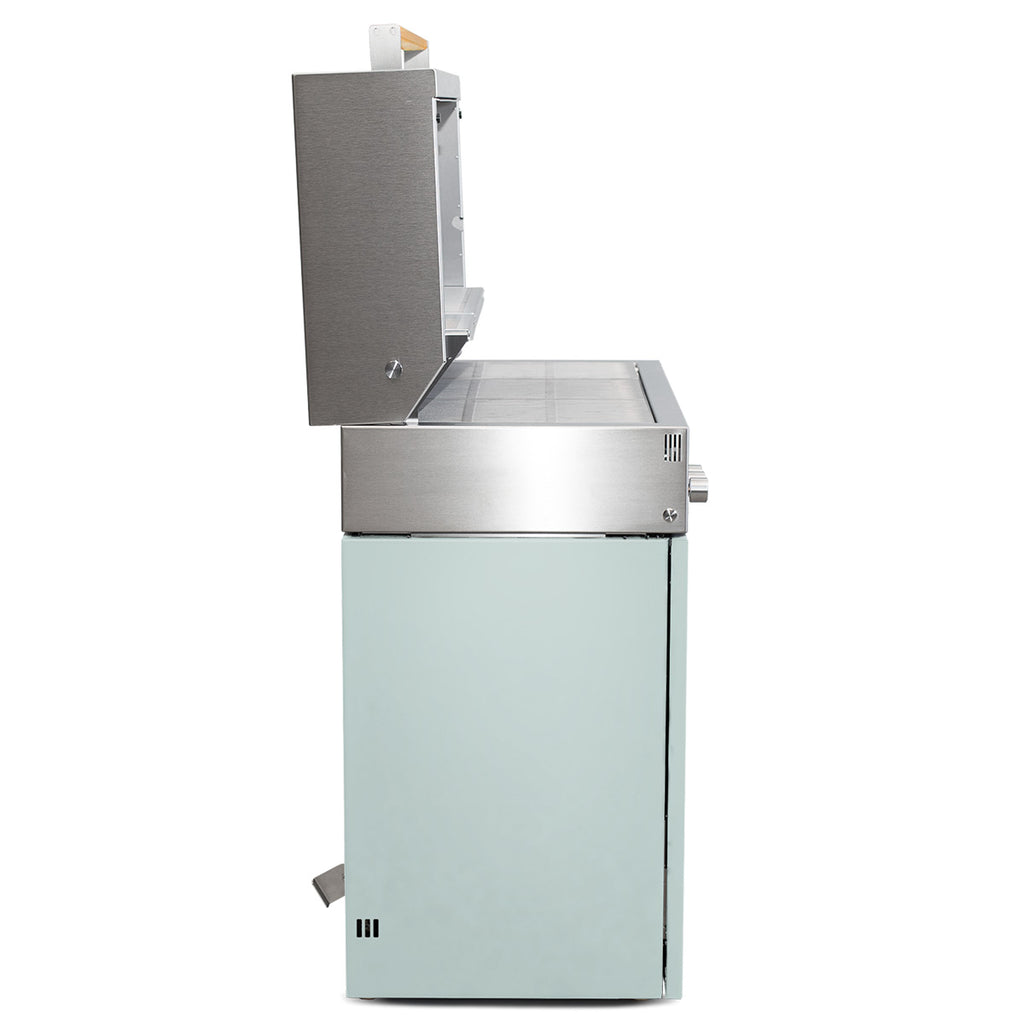 Nærbilde av kontrollpanel på Gassgrill Flammkraft Block D Gen. 5 Pool 2 brennere