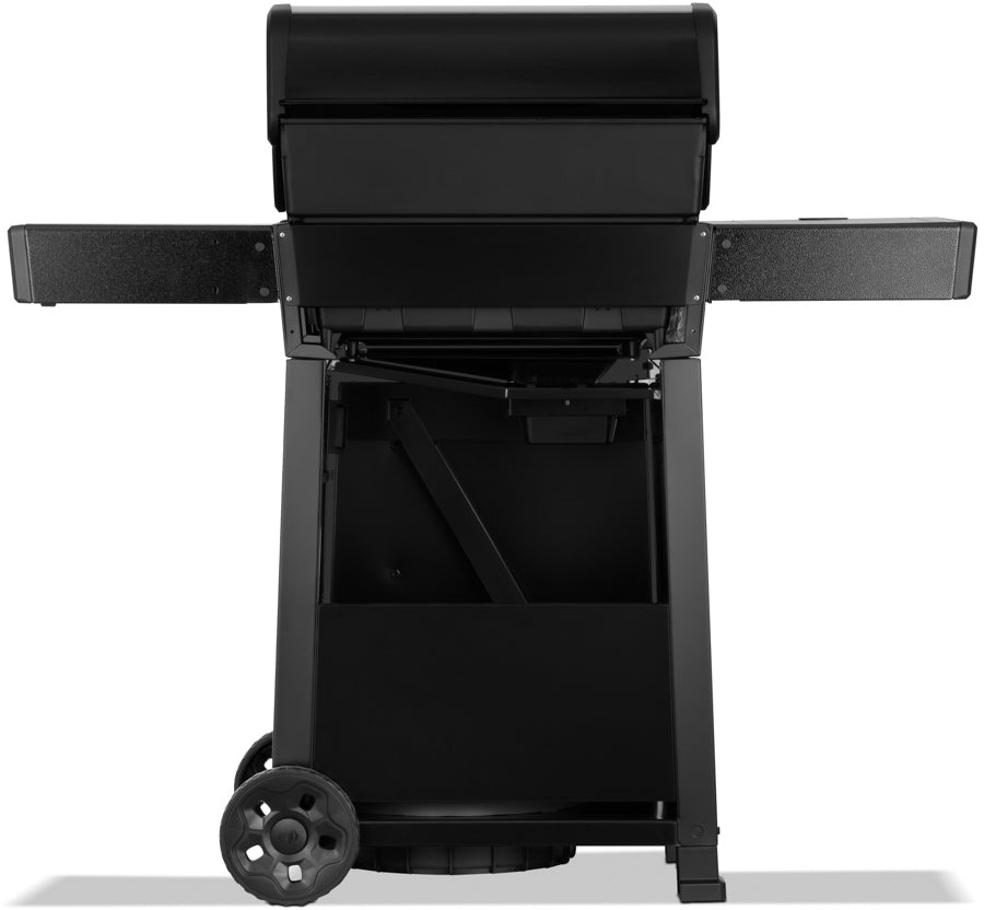 Sammenleggbar sidehylle på Gassgrill Freestyle 365 svart med sidebrenner inkl. grilltrekk