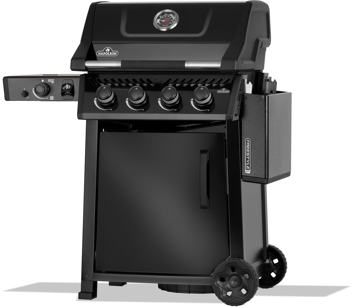Sammenleggbar sidehylle på Gassgrill Freestyle PRO 425 med Sizzle Zone svart 2026 - Napoleon