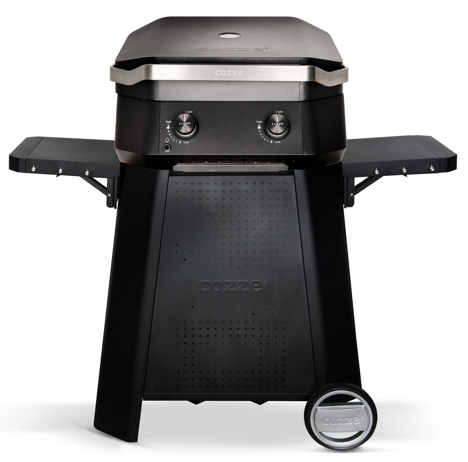 Gassgrill G-500 2 brennere 5 kW med undervogn forfra