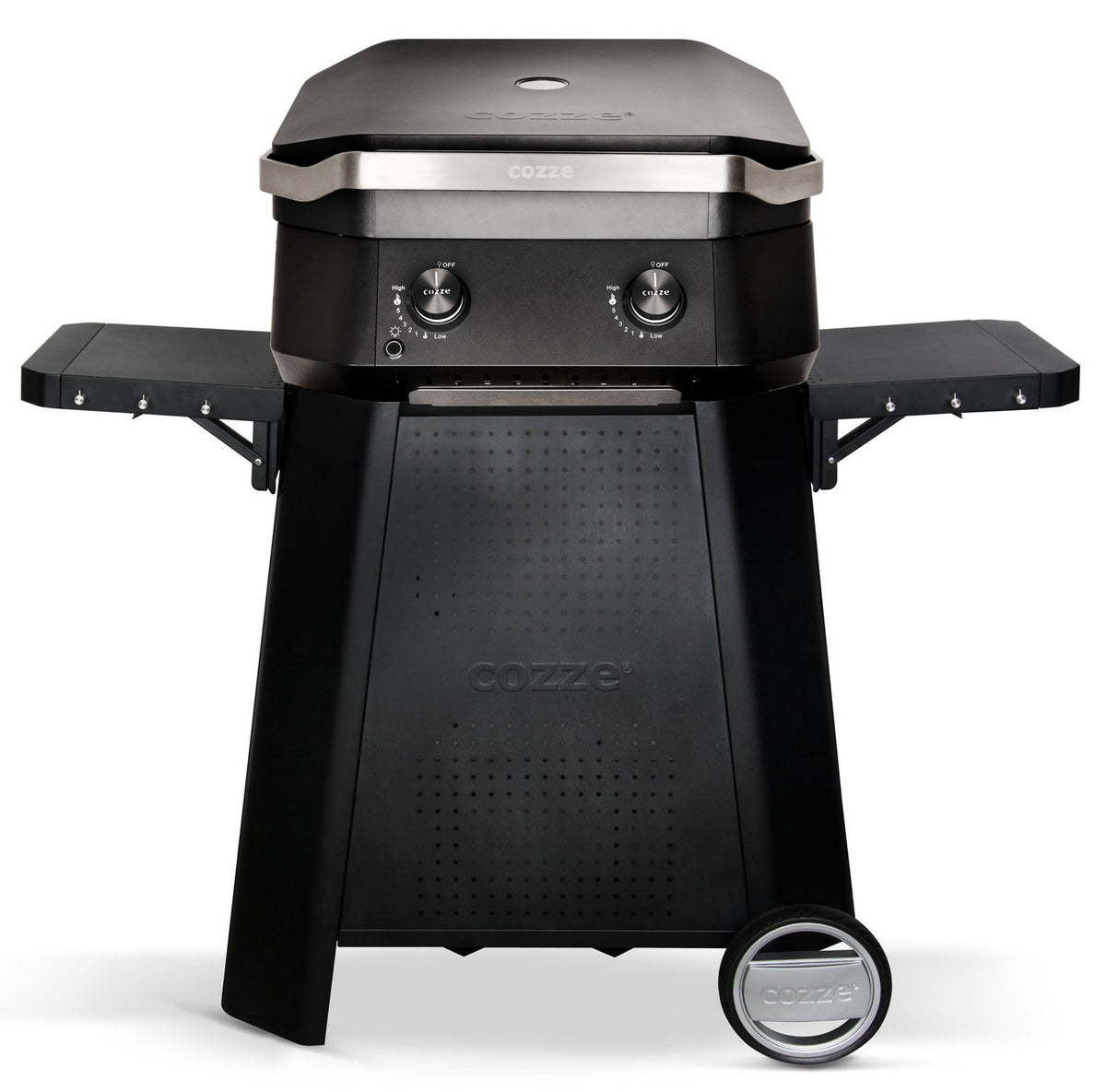 Gassgrill G-500 2 brennere 5 kW med undervogn foran