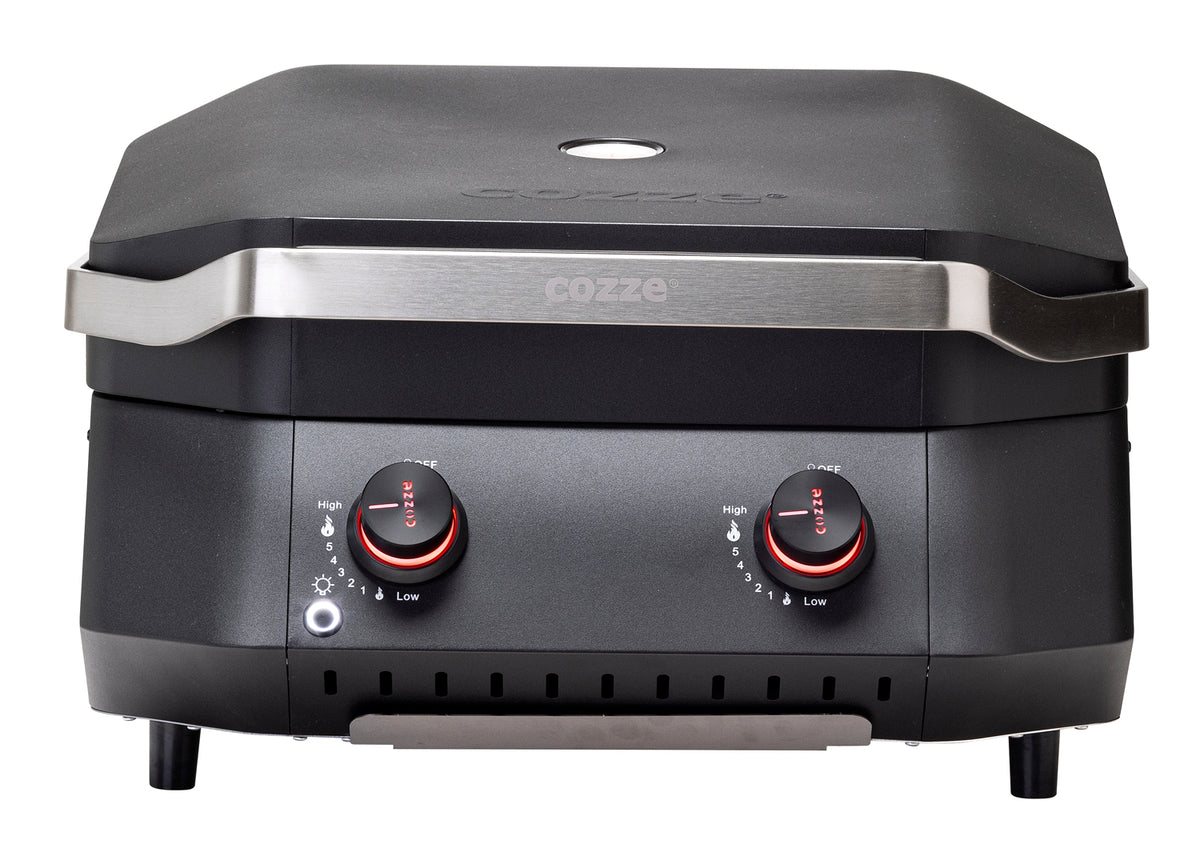 Gassgrill G-500 kompakt 2 brennere 5 kW bordgrill bakside
