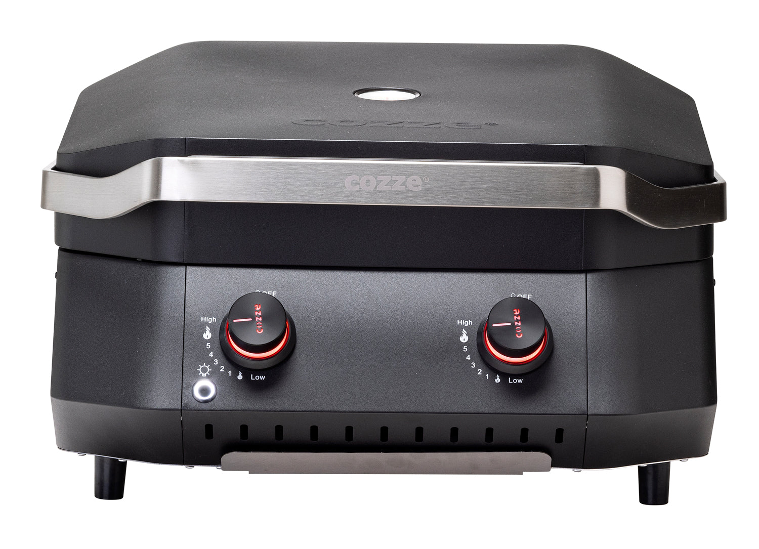 Gassgrill G-500 kompakt 2 brennere 5 kW Cozze bakside