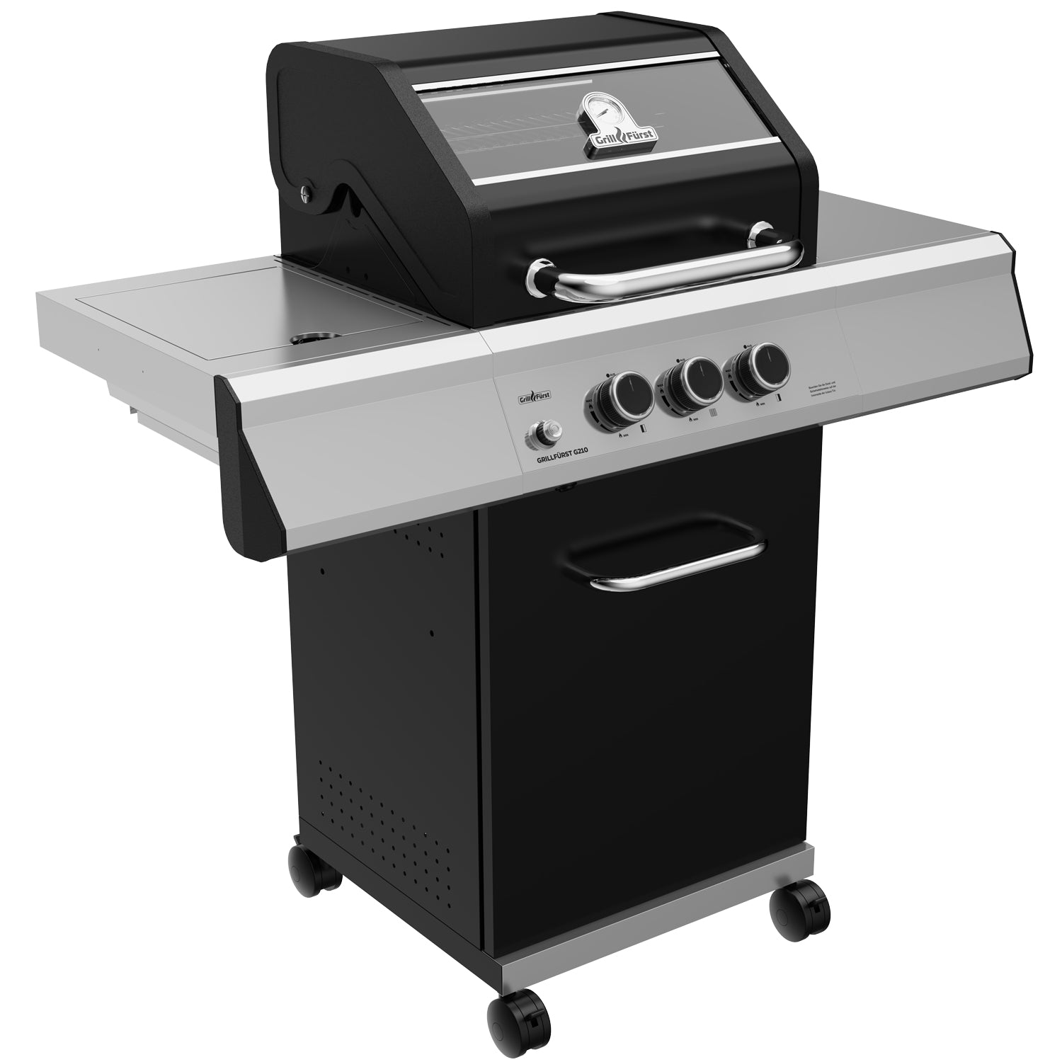 Detalj av rustfri grillrist på Gassgrill G210E