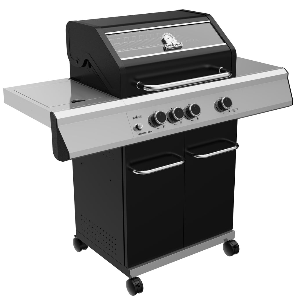 Detaljbilde av rustfri grillrist på Gassgrill G310E