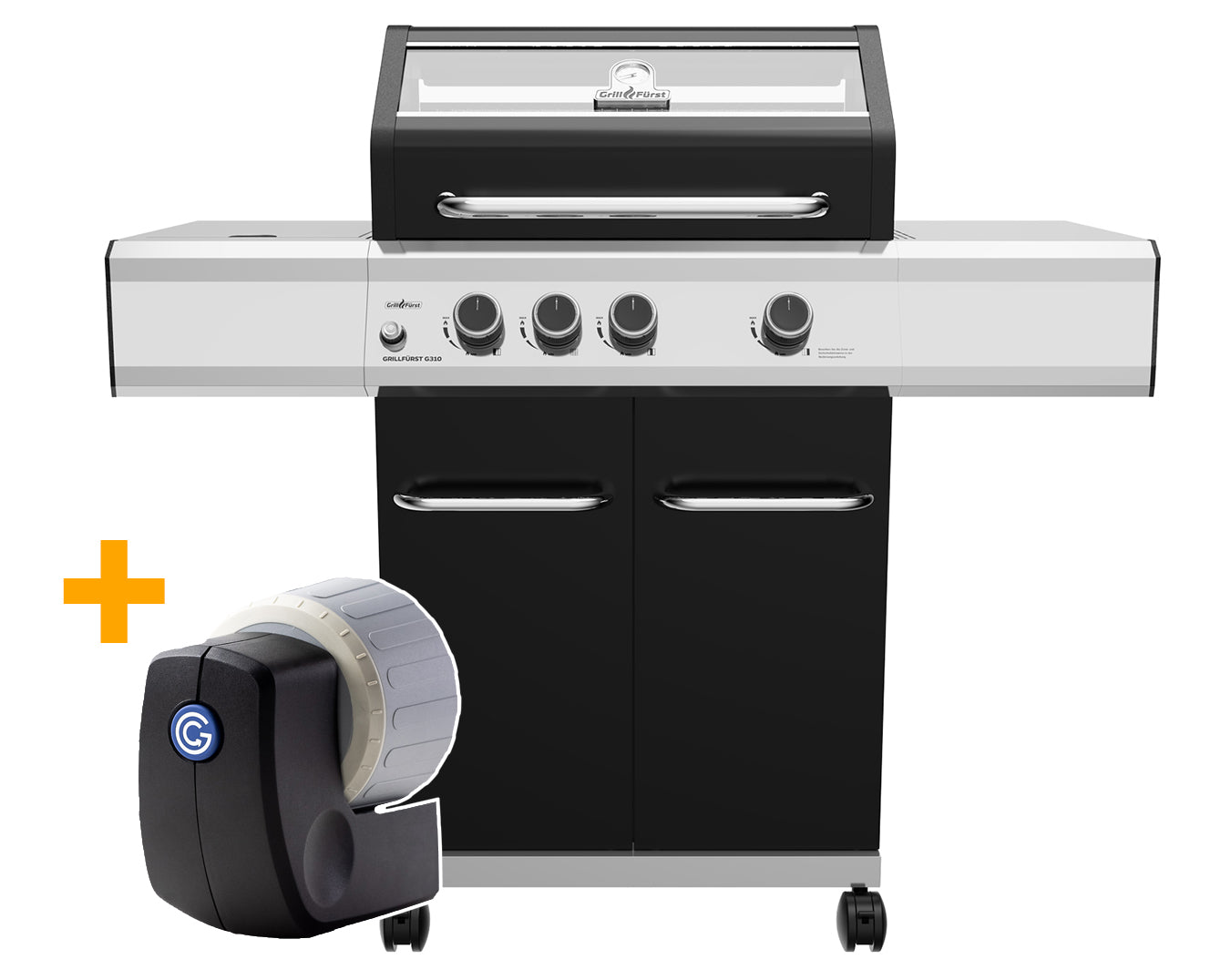 Gassgrill G310E Grill Control 3 brennere rustfritt stål forfra