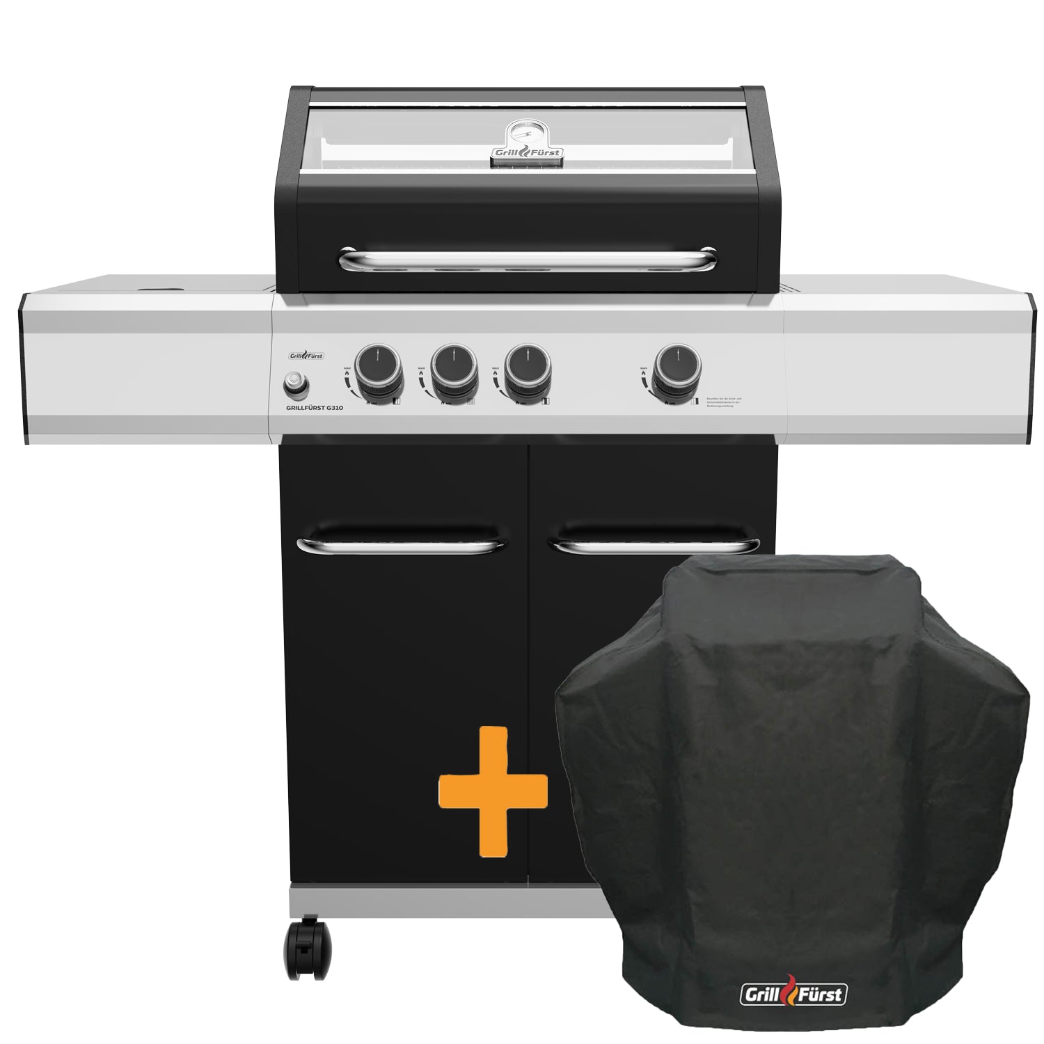 Gassgrill G310G 3 brennere støpejernsrist forfra