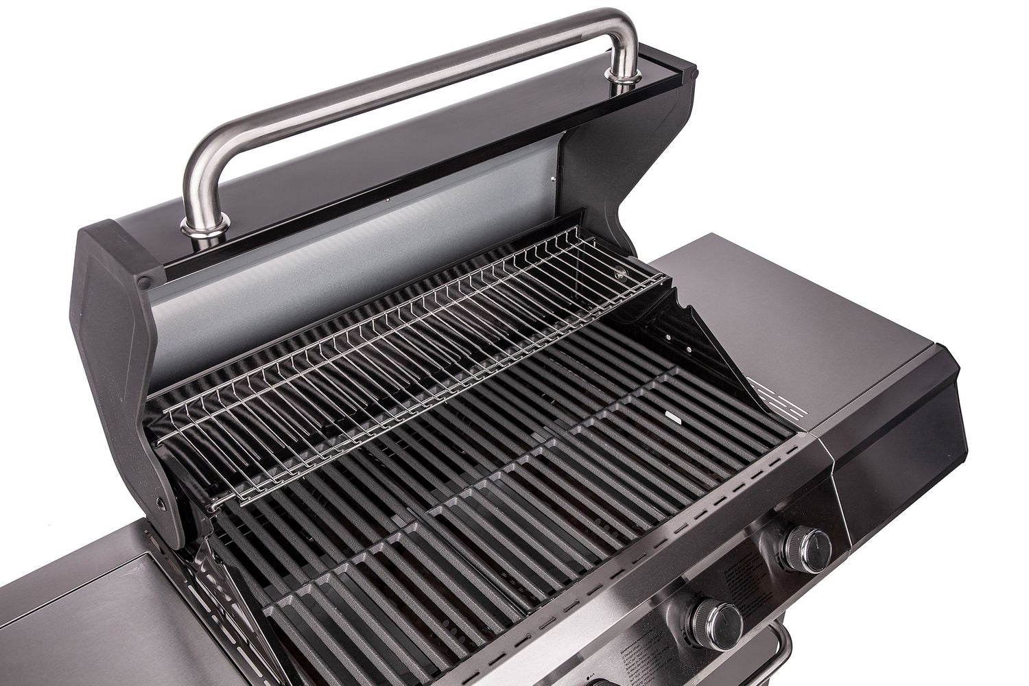 Gassgrill G410G 4 brennere støpejernsrist sidebord med infrarød brenner