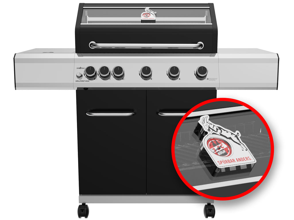 Gassgrill G510G 5 brennere støpejernsrist forfra