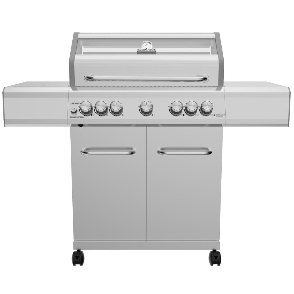 Gassgrill G521G rustfritt stål bakside