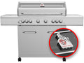 Gassgrill G621G 6 brennere rustfritt stål bakbrenner 1. FC Köln forside