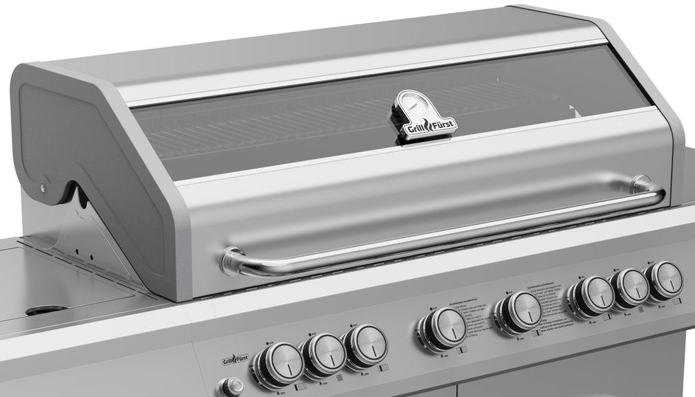 Nærbilde av grillrist på Gassgrill G621G rustfritt stål 6 brennere