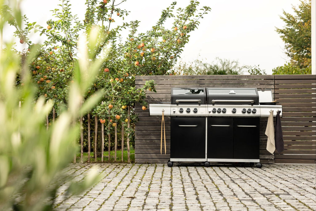 Detalj av støpejernsrist på Gassgrill G750G 7 brennere dobbelt grillkammer støpejernsrist