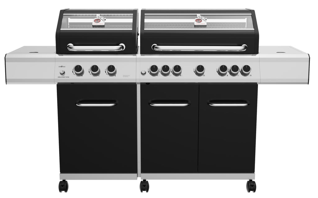 Gassgrill G750G 7 brennere støpejernsrist 1. FC Köln bakside