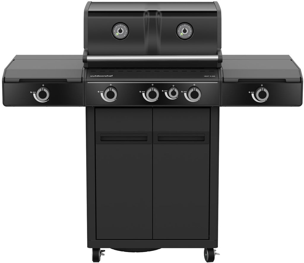Gassgrill HEAT X-345 RB 3 brennere med bakbrenner forfra