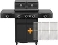 Gassgrill HEAT X-345 RB med rustfritt stål rist-sett forfra