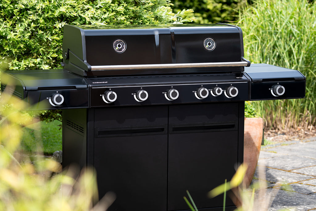 Gassgrill HEAT X-545 RB 5 brennere med bakbrenner bakside