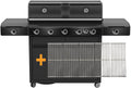 Gassgrill HEAT X-545 RB med rustfritt stål rist-sett forfra