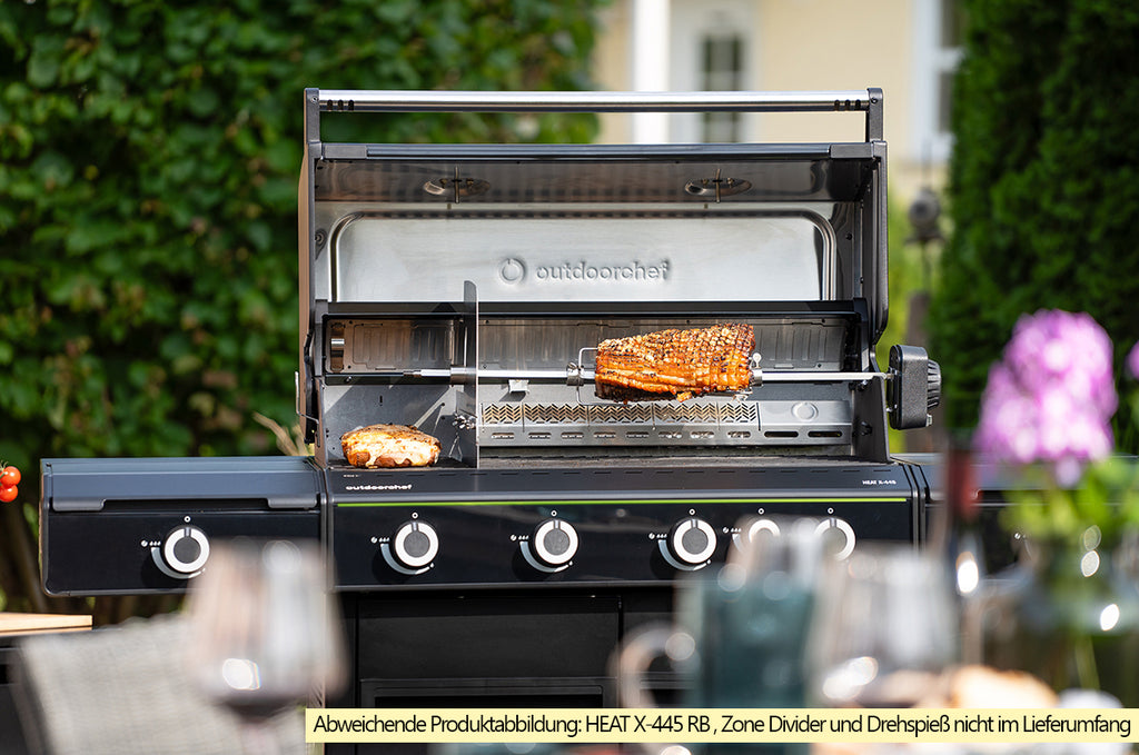 Gassgrill HEAT X-545 RB med rustfritt stål rist-sett - Outdoorchef