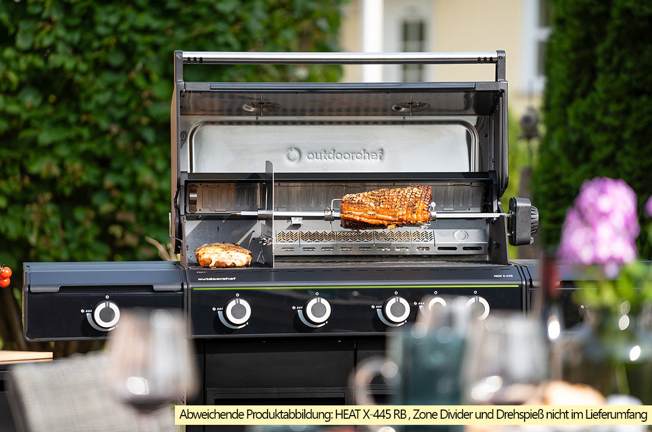 Gassgrill HEAT X-545 RB med rustfritt stål rist-sett - Outdoorchef