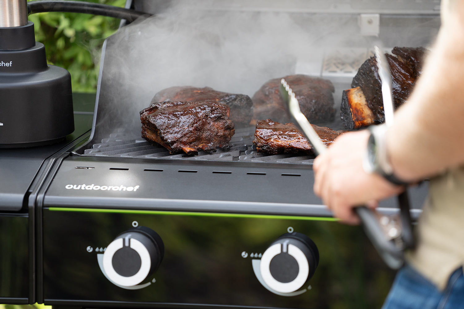 Gassgrill HEAT X-545 RB med rustfritt stål rist-sett - Outdoorchef