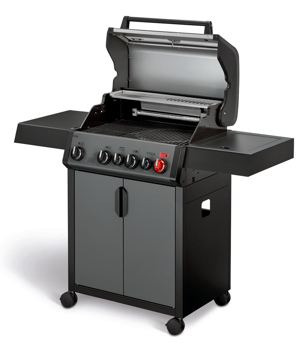 Oversikt over Switch Grid system på Gassgrill Hyde 4 SIKR Turbo 4 brennere med bakbrenner - Enders
