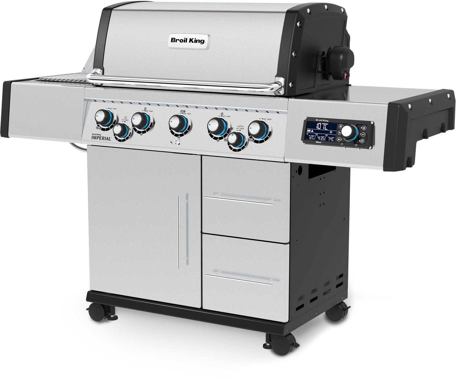 Gassgrill Imperial QS 590 IR bakside og underskap