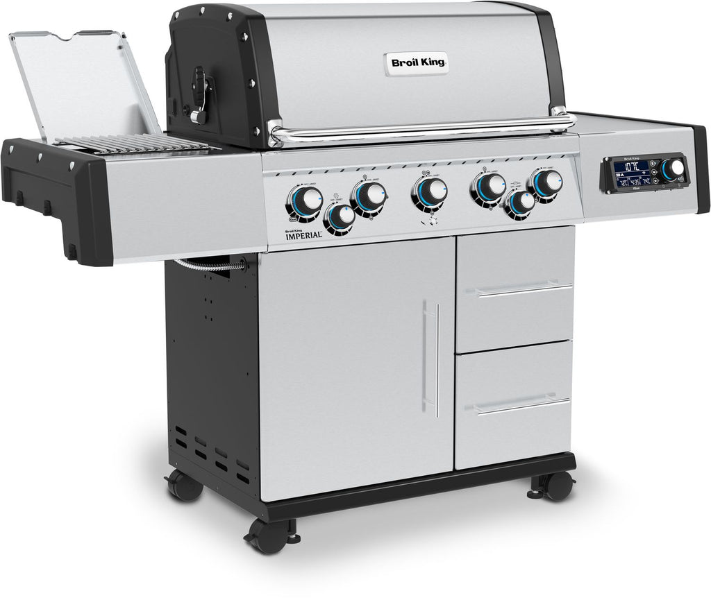 Oversikt av grillrist og Blazinglas på Gassgrill Imperial QS 590 IR Smart Grill inkl. Blazinglas