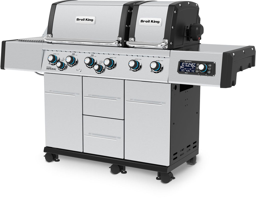 Montert Gassgrill Imperial QS 690 IR Smart Grill inkl. Blazinglas med åpen luke