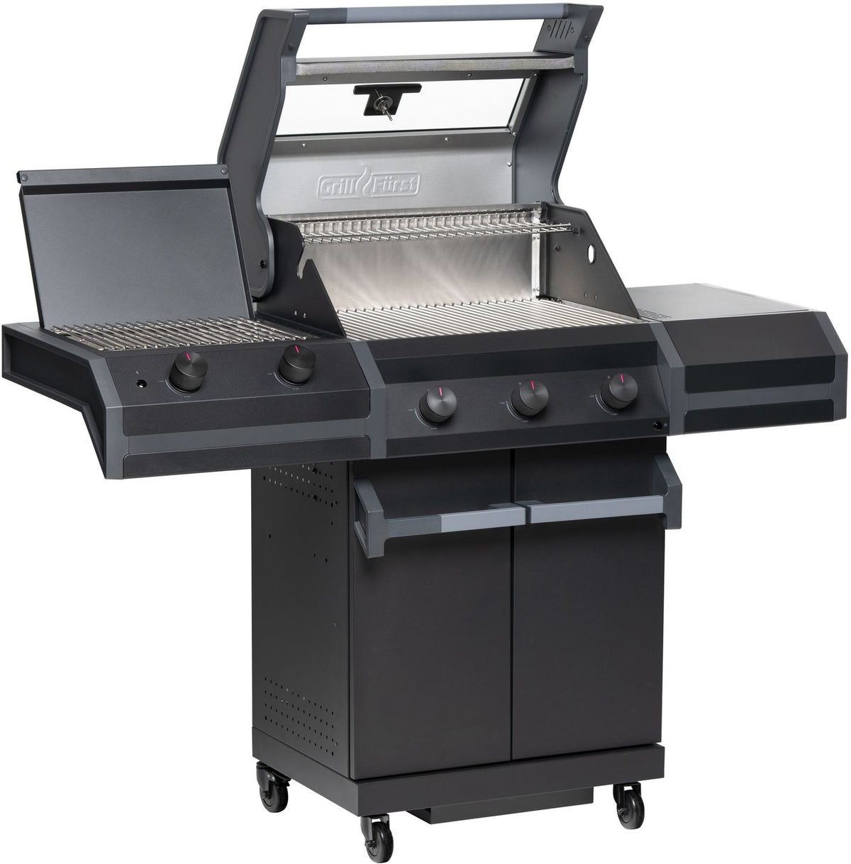 Detalj av grillrist på Gassgrill Independence P330E 3 brennere rustfritt stål