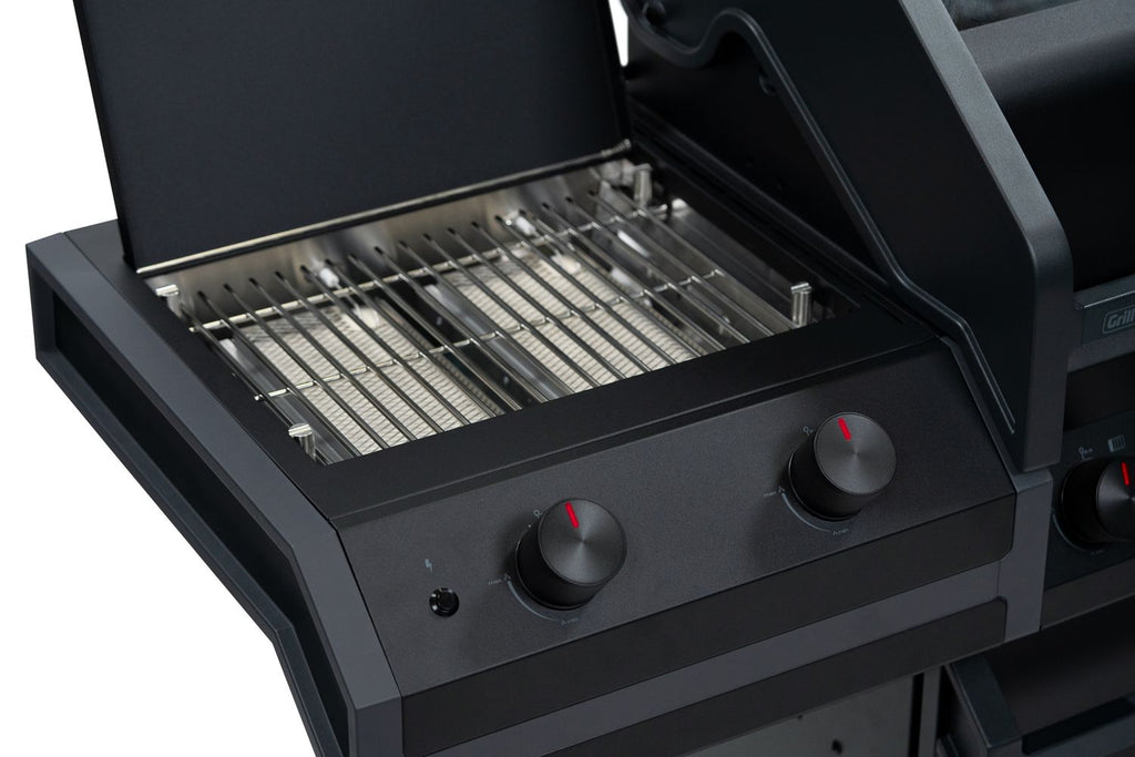 Detalj av grillrist i rustfritt stål på Gassgrill Independence P530E
